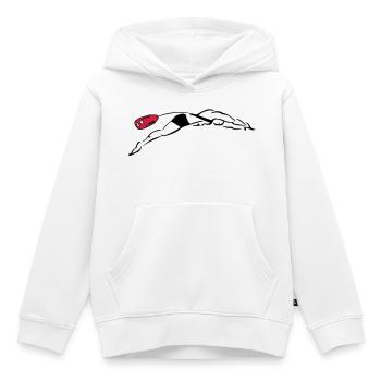lifeguard plunge - Kids Premium Organic Hoodie - white - Front - AI Model Kid Female (0cm)