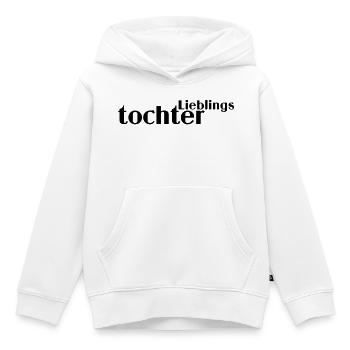 Fille préférée - Sweat Premium à capuche enfant bio - blanc - Devant - AI Model Kid Female (0cm)