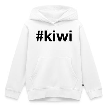 KIWI - Kinder Premium Organic Hoodie - Weiß - Vorne - AI Model Kid Female (0cm)