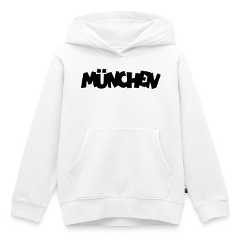 München - Kinder Premium Organic Hoodie - Weiß - Vorne - AI Model Kid Female (0cm)