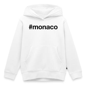 MONACO - Kinder Premium Organic Hoodie - Weiß - Vorne - AI Model Kid Female (0cm)