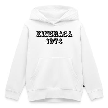 Kinshasa 1974 - Kinder Premium Organic Hoodie - Weiß - Vorne - AI Model Kid Female (0cm)