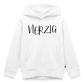 40 vierzig Geburtstag Geschenk - Kinder Premium Organic Hoodie - Weiß - Vorne - AI Model Kid Female (0cm)