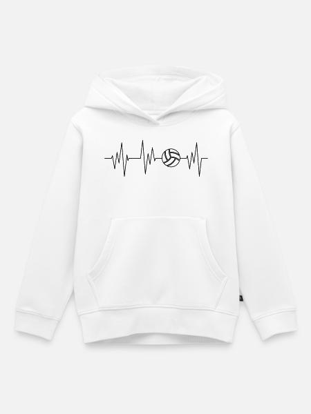 Volleyballer - Kinder Premium Organic Hoodie - Weiß
