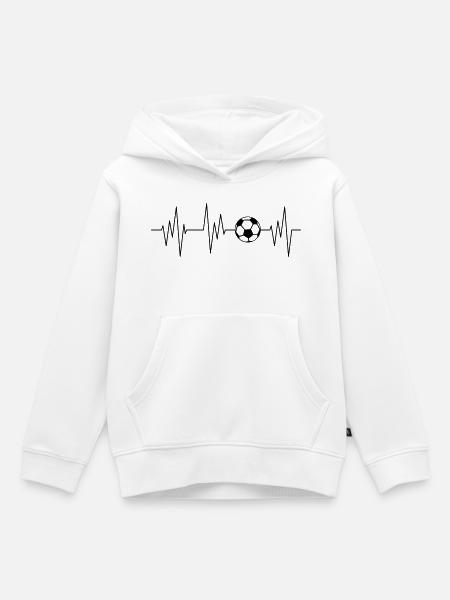 Fußballer - Kinder Premium Organic Hoodie - Weiß