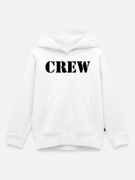 Crew - Kinder Premium Organic Hoodie - Weiß