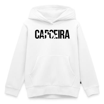 capoeira - Sweat Premium à capuche enfant bio - blanc - Devant - AI Model Kid Female (0cm)