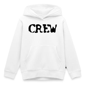CREW - Sweat Premium à capuche enfant bio - blanc - Devant - AI Model Kid Female (0cm)