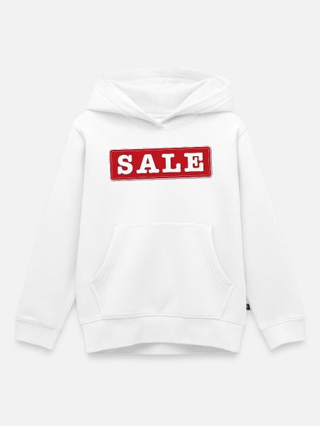SALE - Kinder Premium Organic Hoodie - Weiß