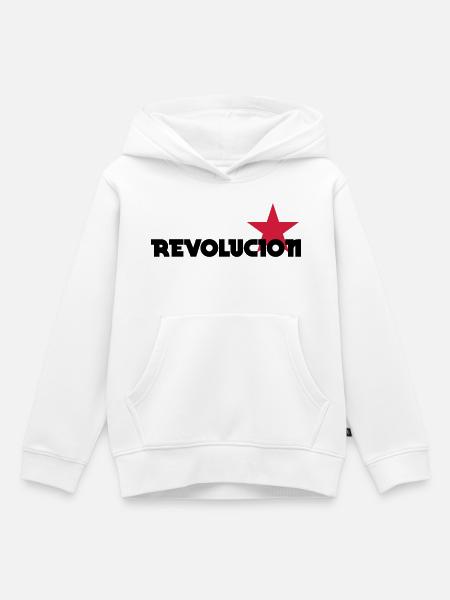 [ Revolucion ] - Kinder Premium Organic Hoodie - Weiß