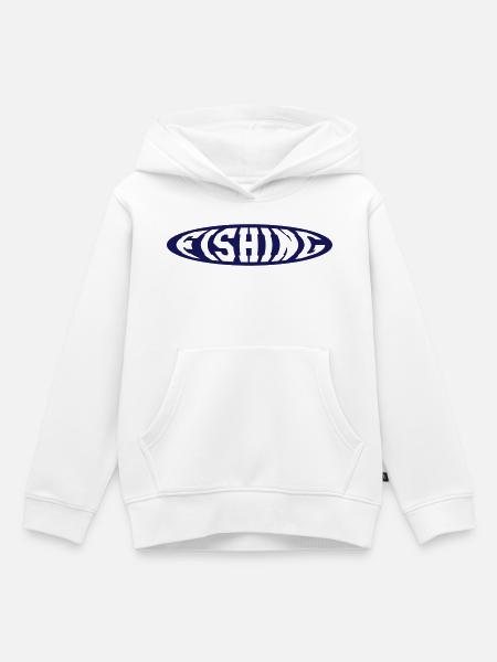 Fishing - Kinder Premium Organic Hoodie - Weiß