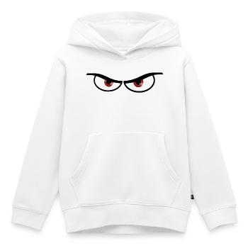 Mauvais yeux - idée cadeau - Sweat Premium à capuche enfant bio - blanc - Devant - AI Model Kid Female (0cm)
