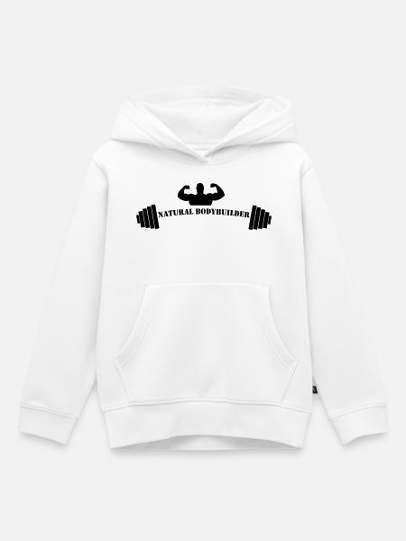 Workout Day - Kinder Premium Organic Hoodie - Weiß