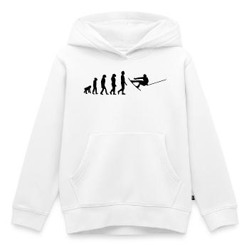 Wakeboard,Shred,Wakeboarder,Wakeboarding,Wake - Kids Premium Organic Hoodie - white - Front - AI Model Kid Female (0cm)