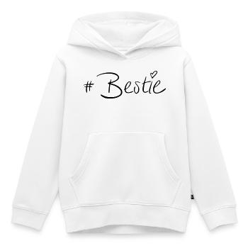 #Beast - Kids Premium Organic Hoodie - white - Front - AI Model Kid Female (0cm)