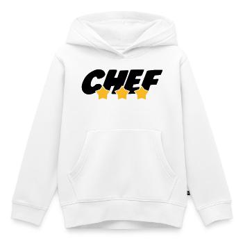 Chef - Cuisine - Patron - Boss - Cooking - Food - Kinder Premium Organic Hoodie - Weiß - Vorne - AI Model Kid Female (0cm)