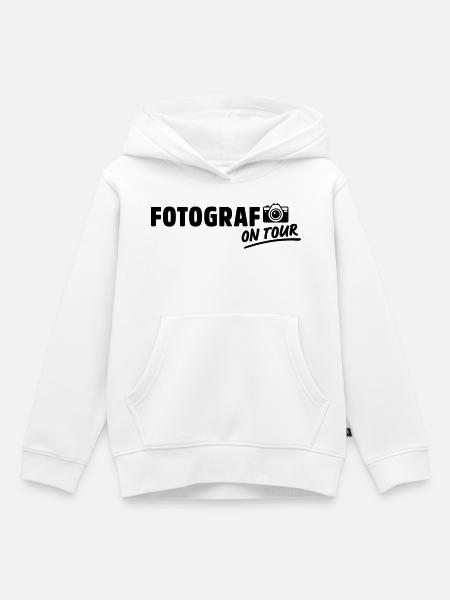 fotograf on tour - Kinder Premium Organic Hoodie - Weiß