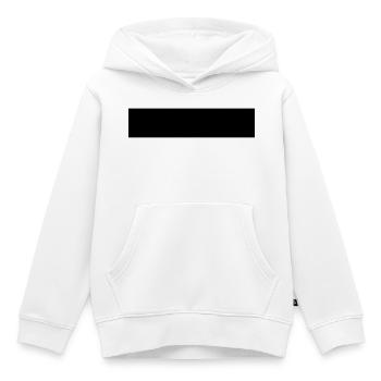 Rectangle - Sweat Premium à capuche enfant bio - blanc - Devant - AI Model Kid Female (0cm)