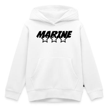 Sailor / Marine / Marin / Boat / Sea / Navy - Kids Premium Organic Hoodie - white - Front - AI Model Kid Female (0cm)