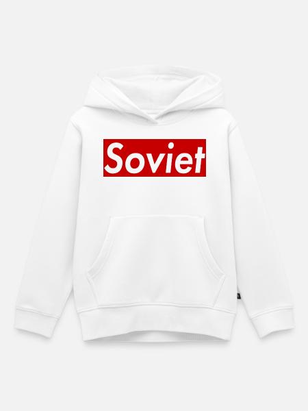 Sowjetisch - Kinder Premium Organic Hoodie - Weiß