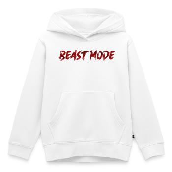 Beast Mode! - Kinder Premium Organic Hoodie - Weiß - Vorne - AI Model Kid Female (0cm)
