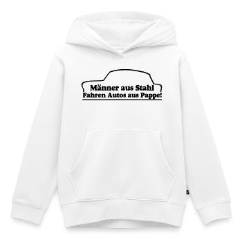  , Männer aus Stahl..., DDR Kult (25) - Kinder Premium Organic Hoodie - Weiß - Vorne - AI Model Kid Female (0cm)