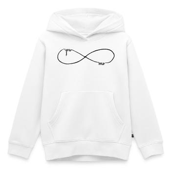 toi et moi pour toujours - Sweat Premium à capuche enfant bio - blanc - Devant - AI Model Kid Female (0cm)
