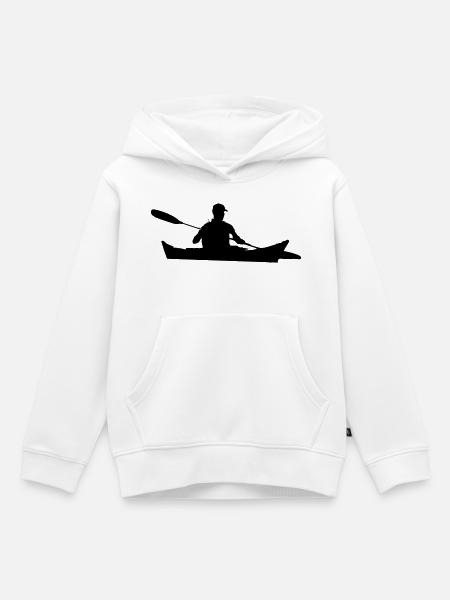 Kanu Kajak - Kinder Premium Organic Hoodie - Weiß