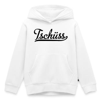 tschüss - Kinder Premium Organic Hoodie - Weiß - Vorne - AI Model Kid Female (0cm)