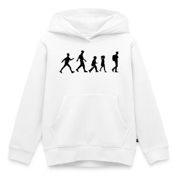 Groupe de marche logovan club de groupe de marche - Sweat Premium à capuche enfant bio - blanc - Devant - AI Model Kid Female (0cm)