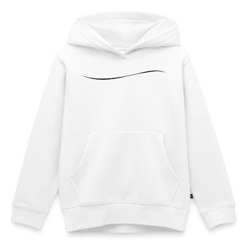 Coup d’art coup de pinceau tiret fissure ligne - Sweat Premium à capuche enfant bio - blanc - Devant - AI Model Kid Female (0cm)