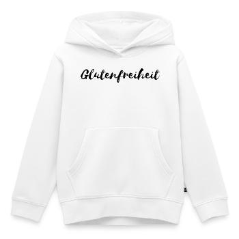 Glutenfreiheit - Kinder Premium Organic Hoodie - Weiß - Vorne - AI Model Kid Female (0cm)