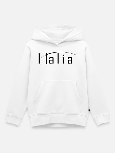Italia - Kinder Premium Organic Hoodie - Weiß