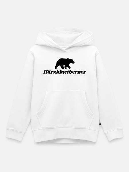 Härzbluetberner Bern Wappen - Kinder Premium Organic Hoodie - Weiß