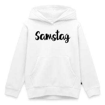 Samstag Wochenende Wochentag Woche - Kinder Premium Organic Hoodie - Weiß - Vorne - AI Model Kid Female (0cm)