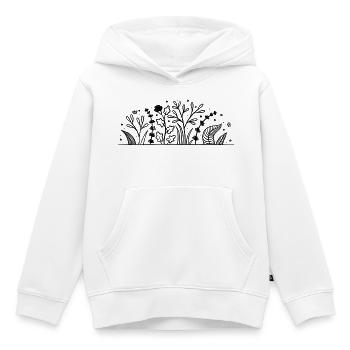 Planter - Sweat Premium à capuche enfant bio - blanc - Devant - AI Model Kid Female (0cm)