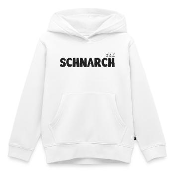 Schnarch zzz - Kinder Premium Organic Hoodie - Weiß - Vorne - AI Model Kid Female (0cm)
