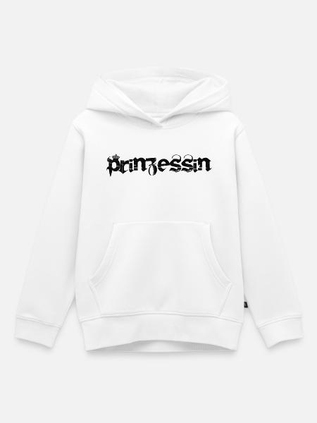Prinzessin - Kinder Premium Organic Hoodie - Weiß