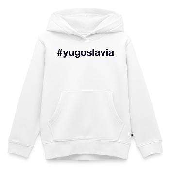 YUGOSLAVIA Jugoslawien Hashtag - Kinder Premium Organic Hoodie - Weiß - Vorne - AI Model Kid Female (0cm)