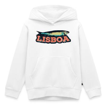 Lissabon Portugal, Lissabon Festivals, Sardinen - Kinder Premium Organic Hoodie - Weiß - Vorne - AI Model Kid Female (0cm)
