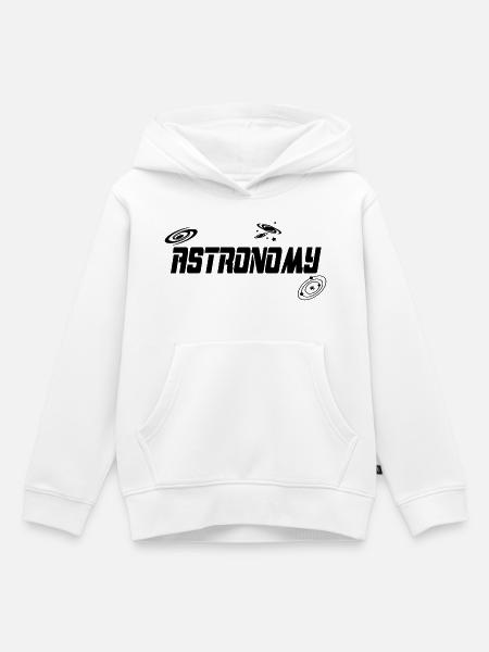 Astronomy - Kinder Premium Organic Hoodie - Weiß