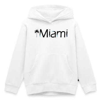 Miami - Kinder Premium Organic Hoodie - Weiß - Vorne - AI Model Kid Female (0cm)