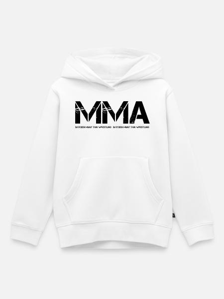 MMA - Kinder Premium Organic Hoodie - Weiß