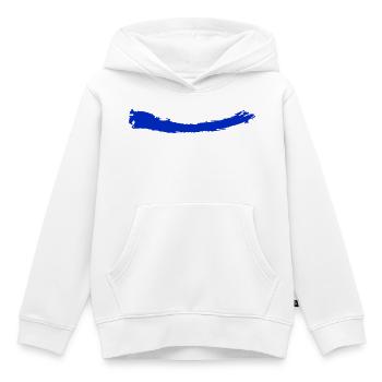 Brosser | Brosser | bleu clair - Sweat Premium à capuche enfant bio - blanc - Devant - AI Model Kid Female (0cm)