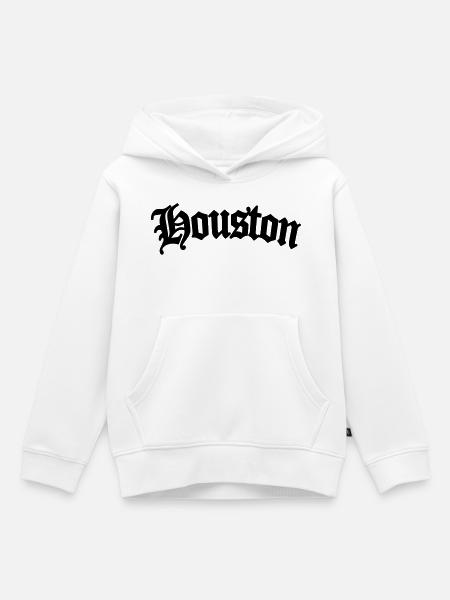 houston - Kinder Premium Organic Hoodie - Weiß