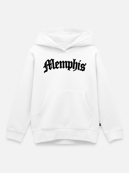 memphis - Kinder Premium Organic Hoodie - Weiß