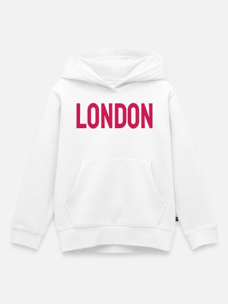 London - Kinder Premium Organic Hoodie - Weiß