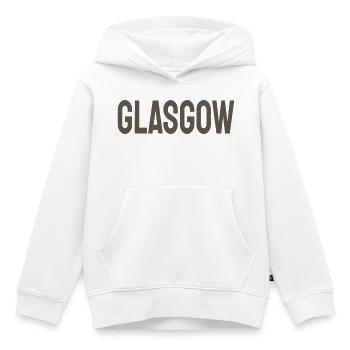 Glasgow - Kinder Premium Organic Hoodie - Weiß - Vorne - AI Model Kid Female (0cm)