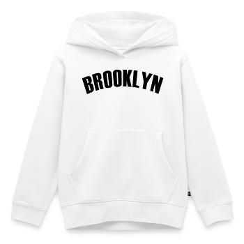 Chemise Brooklyn - Sweat Premium à capuche enfant bio - blanc - Devant - AI Model Kid Female (0cm)