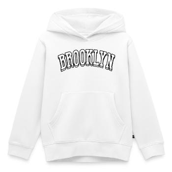 Chemise Brooklyn - Sweat Premium à capuche enfant bio - blanc - Devant - AI Model Kid Female (0cm)